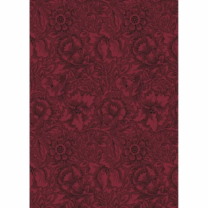 Poppy Wallpaper - Claret swatch