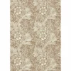 white botanical wallpaper from william morris & co