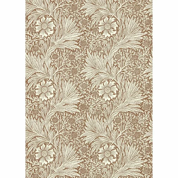 white botanical wallpaper from william morris & co