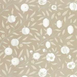 black-grey botanical wallpaper from william morris & co