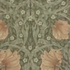 blue botanical wallpaper from william morris & co