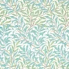 blue botanical wallpaper from william morris & co