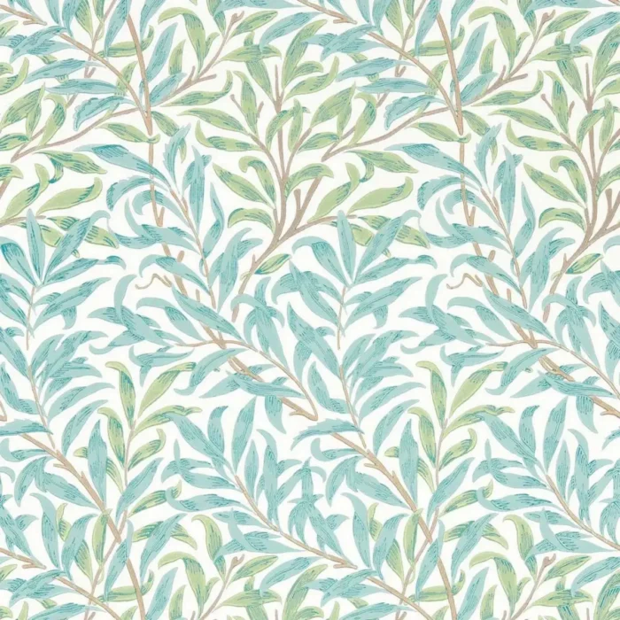 Willow Boughs Wallpaper - Willow / Seaglass swatch