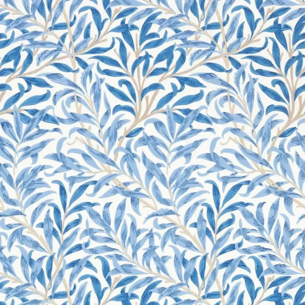 Willow Boughs Wallpaper - Woad by blue botanical wallpaper from william morris & co