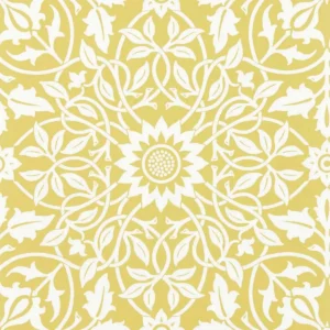white botanical wallpaper from william morris & co
