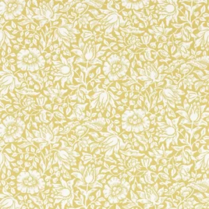 yellow botanical wallpaper from william morris & co