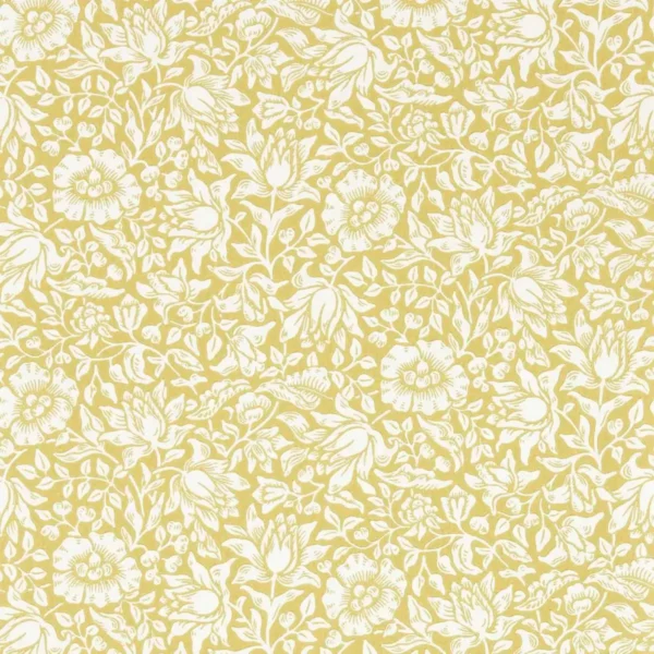 yellow botanical wallpaper from william morris & co