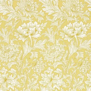 yellow botanical wallpaper from william morris & co