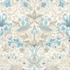 blue botanical wallpaper from william morris & co
