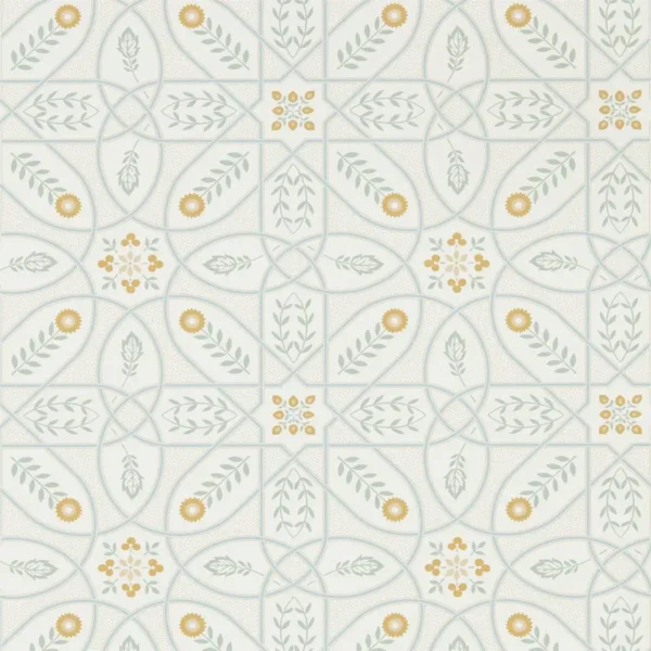 black-grey botanical wallpaper from william morris & co