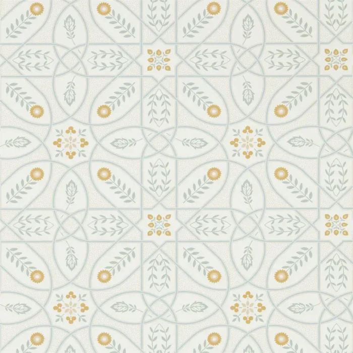 Brophy Trellis Wallpaper - Ivory Sage swatch