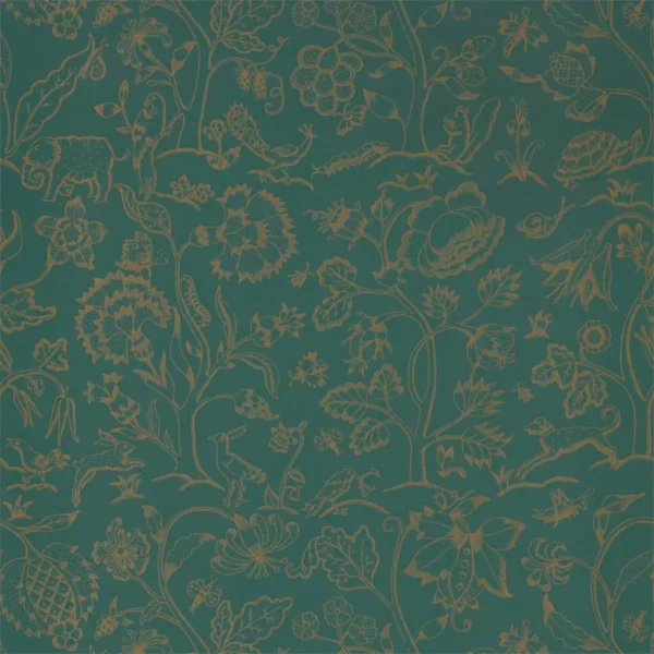 green botanical wallpaper from william morris & co