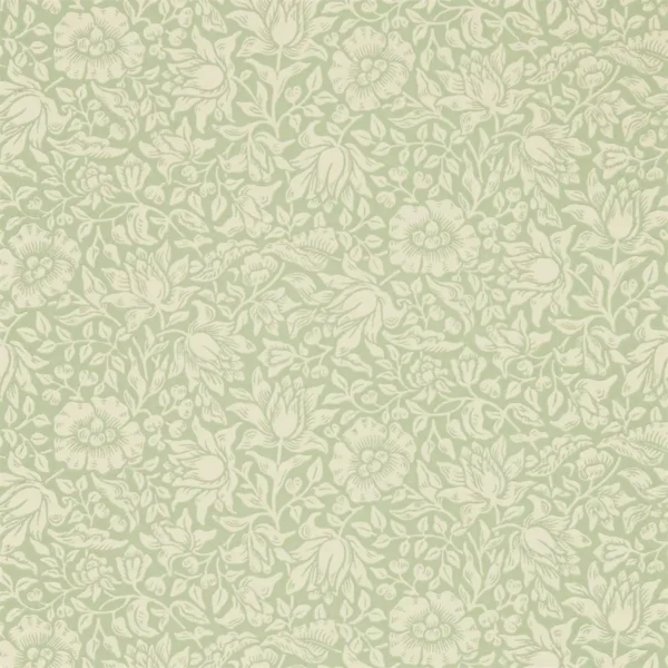 green botanical wallpaper from william morris & co