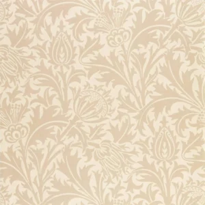 brown botanical wallpaper from william morris & co