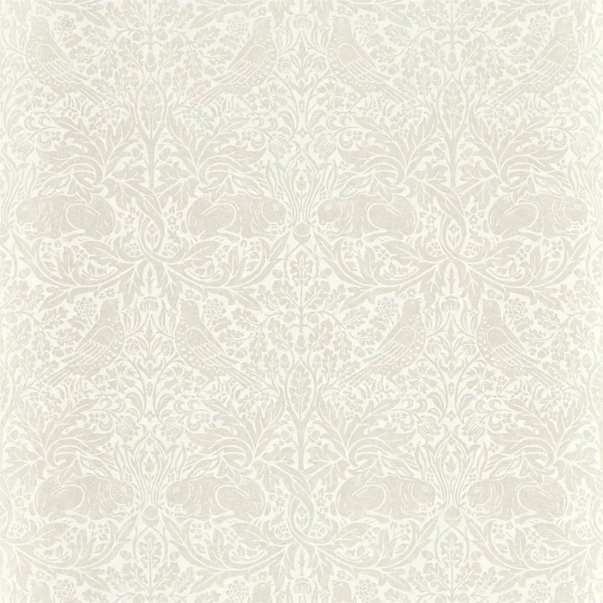 Pure Brer Rabbit Wallpaper - White Clover - House Decor Interiors