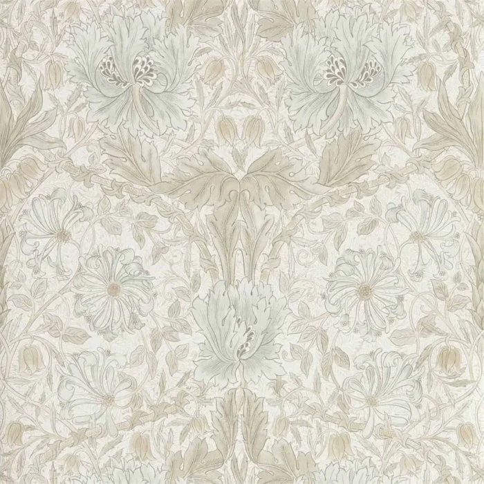 Pure Honeysuckle & Tulip Wallpaper - Linen swatch