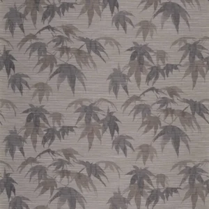 black-grey botanical wallpaper from zoffany