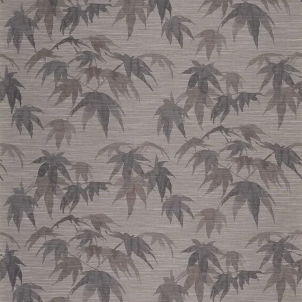 black-grey botanical wallpaper from zoffany