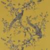 yellow animal wallpaper from zoffany