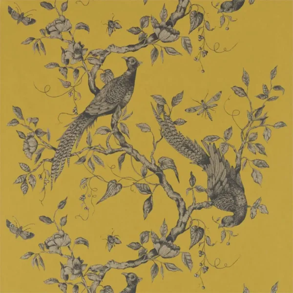 Darnley Wallpaper - Tiger's Eye by yellow animal wallpaper from zoffany