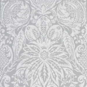black-grey botanical wallpaper from zoffany