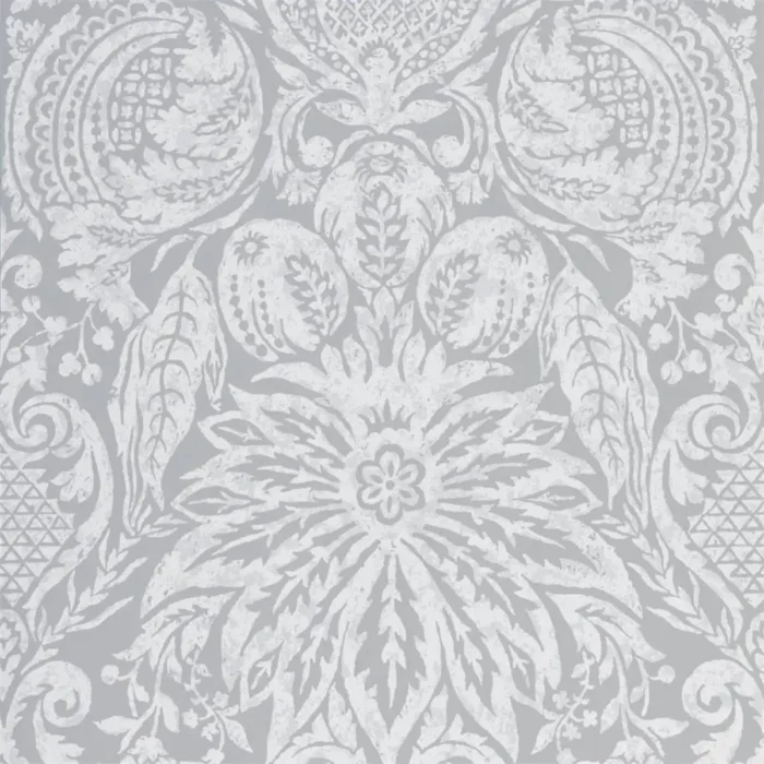 Mitford Damask Wallpaper - Empire Grey swatch