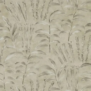black-grey botanical wallpaper from zoffany