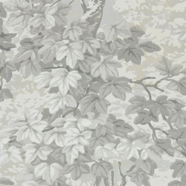 black-grey botanical wallpaper from zoffany