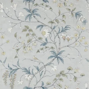 black-grey botanical wallpaper from zoffany