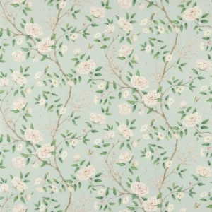 blue botanical wallpaper from zoffany