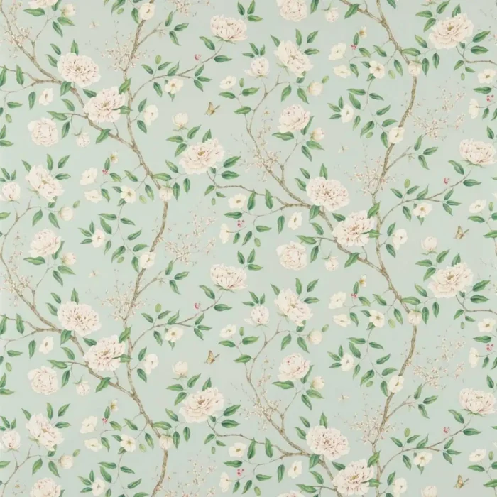 Romeys Garden Wallpaper - Sea Green swatch