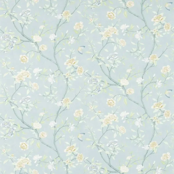 Nostell Priory Wallpaper - Blue / Ivory by blue botanical wallpaper from zoffany