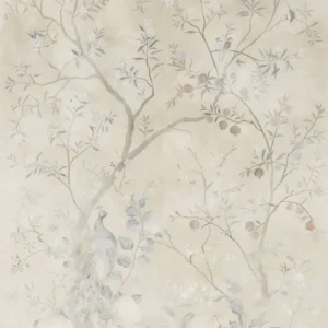 white animal wallpaper from zoffany