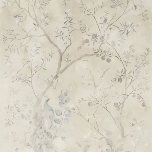 white animal wallpaper from zoffany