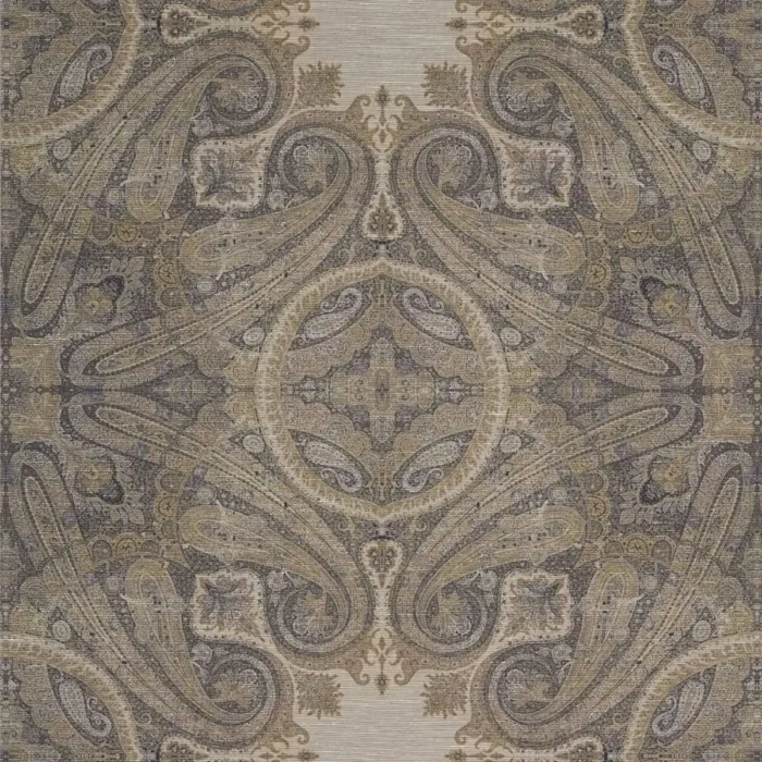 Elswick Paisley Wallpaper - Blue Umber swatch