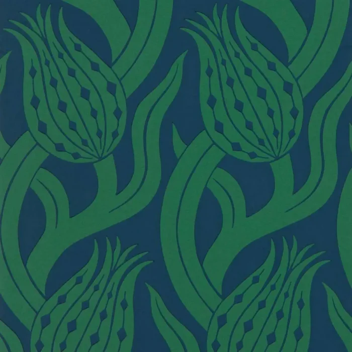 Persian Tulip Wallpaper - Poison swatch