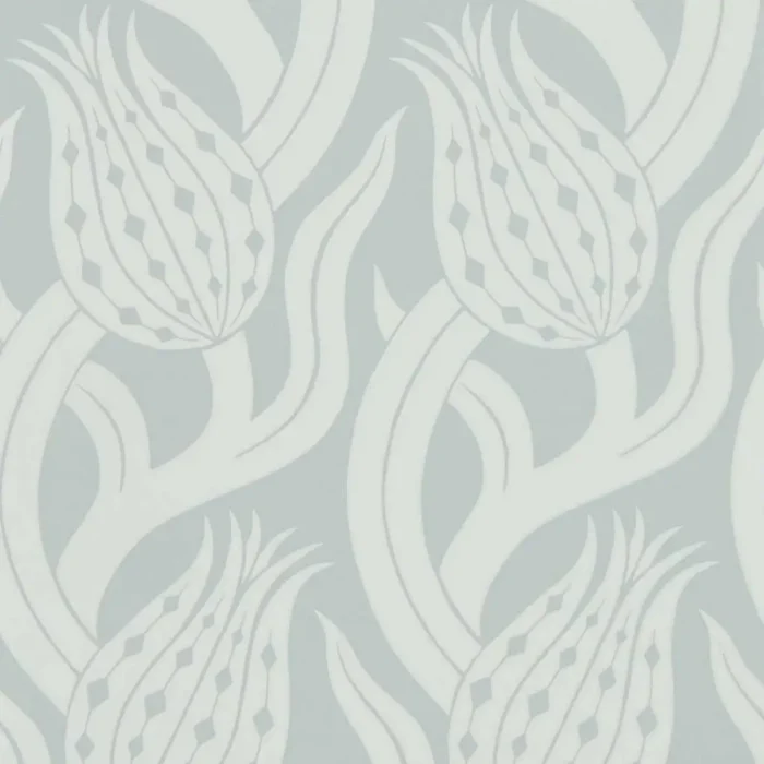 Persian Tulip Wallpaper - Quartz Grey swatch