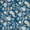 blue botanical wallpaper from zoffany