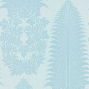 blue botanical wallpaper from zoffany