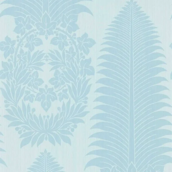blue botanical wallpaper from zoffany