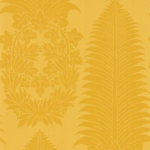 yellow botanical wallpaper from zoffany