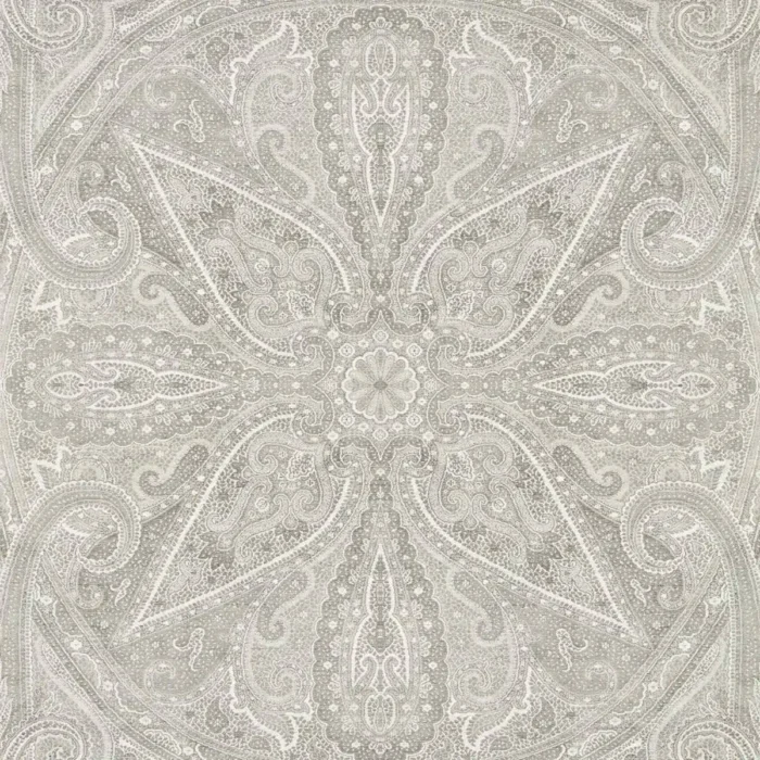 Grand Paisley Wallpaper - Silver swatch
