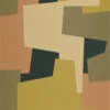 green geometric wallpaper from casadeco