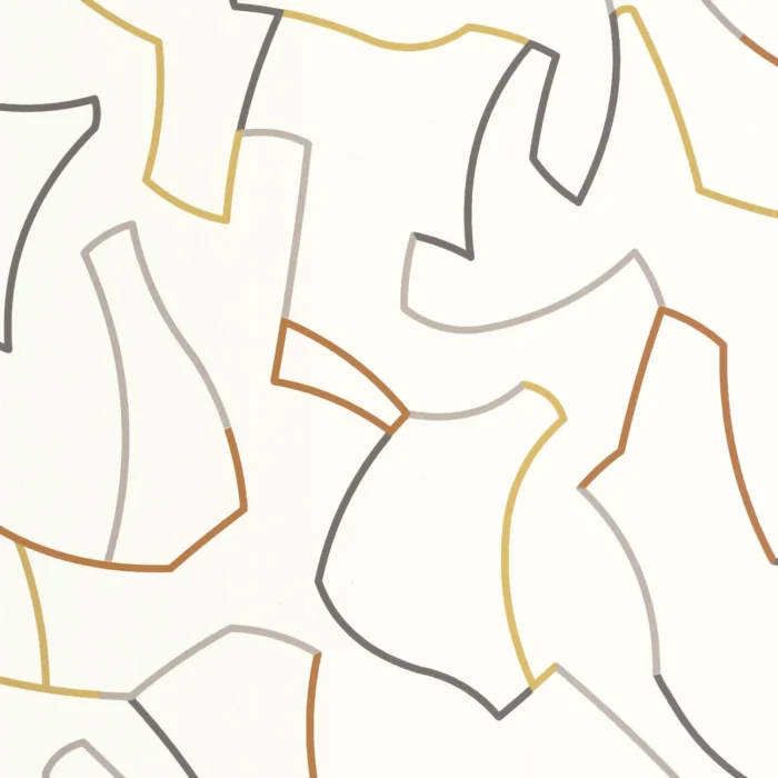 Maze Game Wallpaper - Ocre swatch