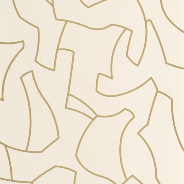 Maze Game Wallpaper - Olive by yellow misc wallpaper from casadeco