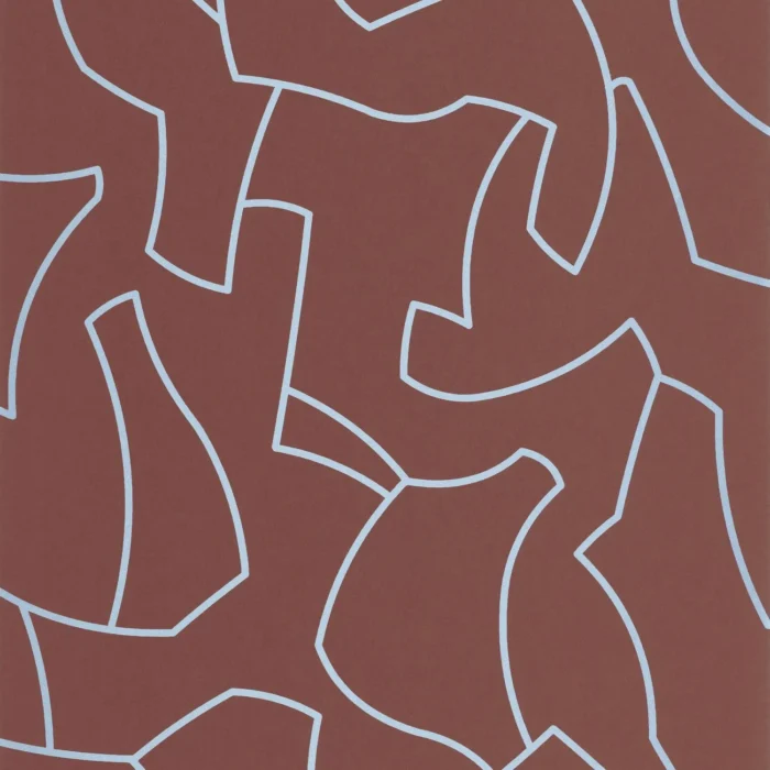 Maze Game Wallpaper - Bordeaux swatch