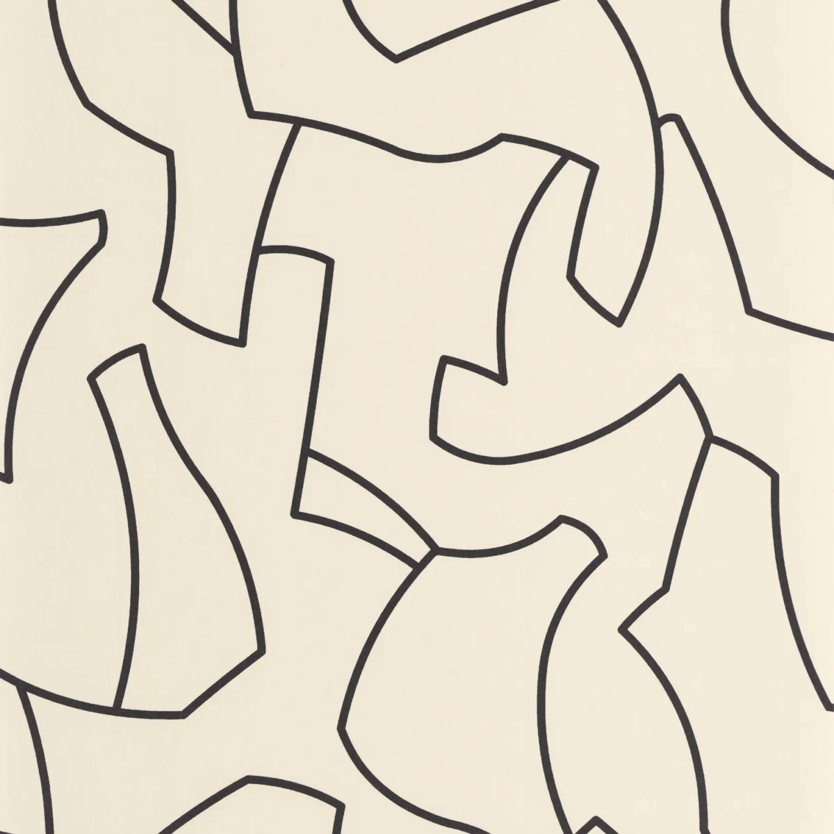 Maze Game Wallpaper - Noir by black-grey misc wallpaper from casadeco