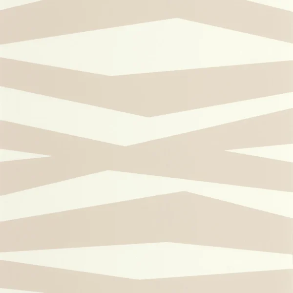 Zebra Game Wallpaper - Beige by neutral geometric wallpaper from casadeco