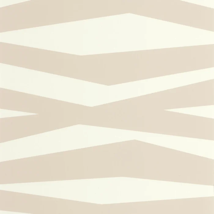 Zebra Game Wallpaper - Beige swatch