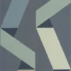 blue geometric wallpaper from casadeco